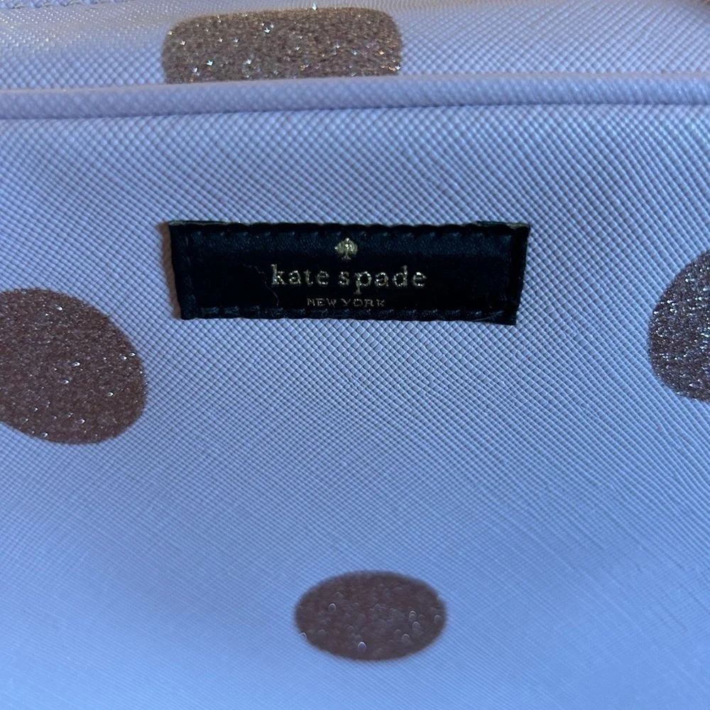 Kate Spade Haven Lane Polka Dot Giana Travel Cosmetic Case